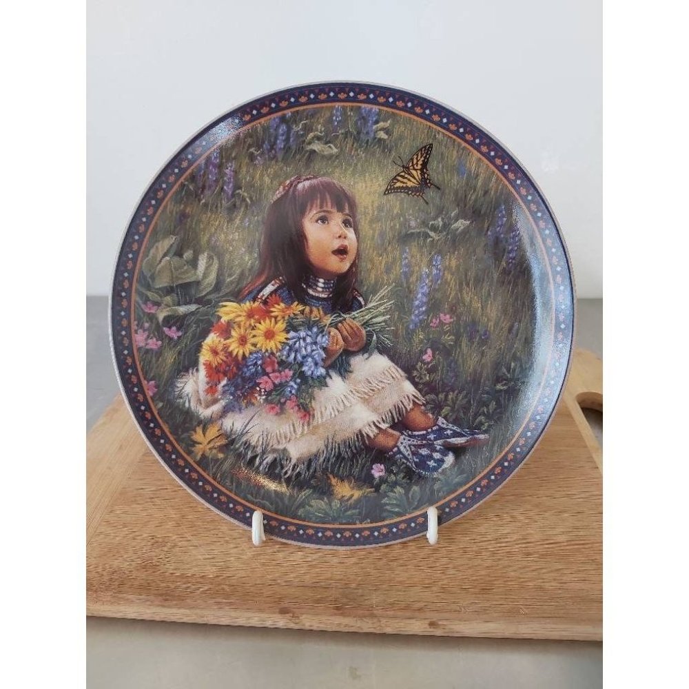Collectors Plate, Bradford Exchange, "Little Butterfly" by Karen Noles